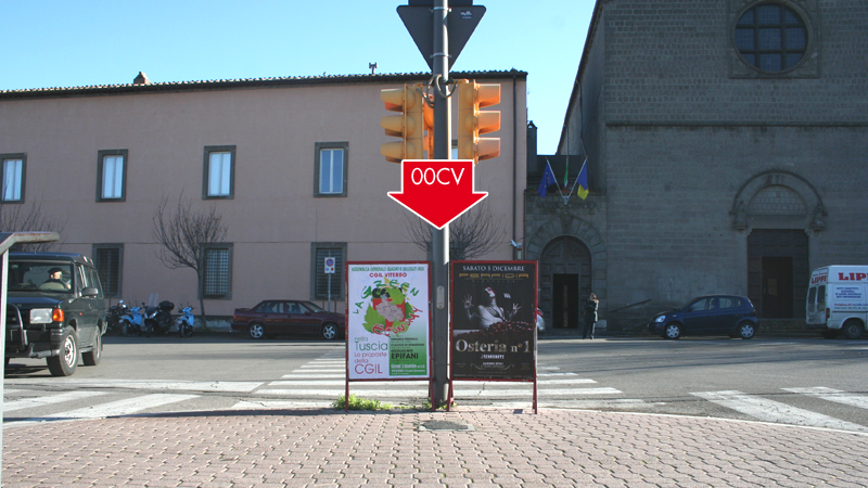 CAVALLETTO - VITERBO, principali vie ed incroci di Viterbo