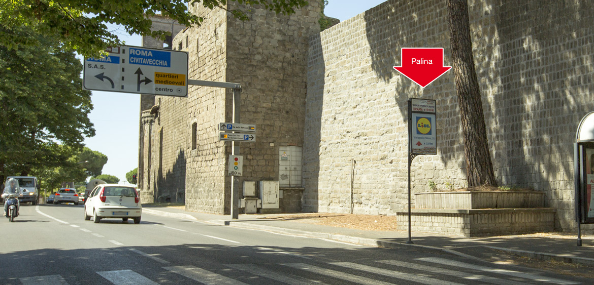 PALINA - VITERBO, in tutte le fermate autobus del trasporto pubblico urbano